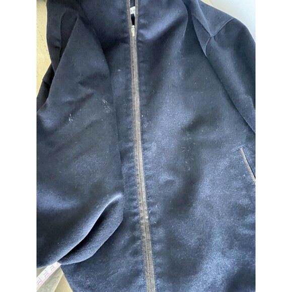 Peter Millar Men's Large Westport Wool & Cashmere Blue Bomber Zip Up Jacket 2XL - Picture 10 of 11